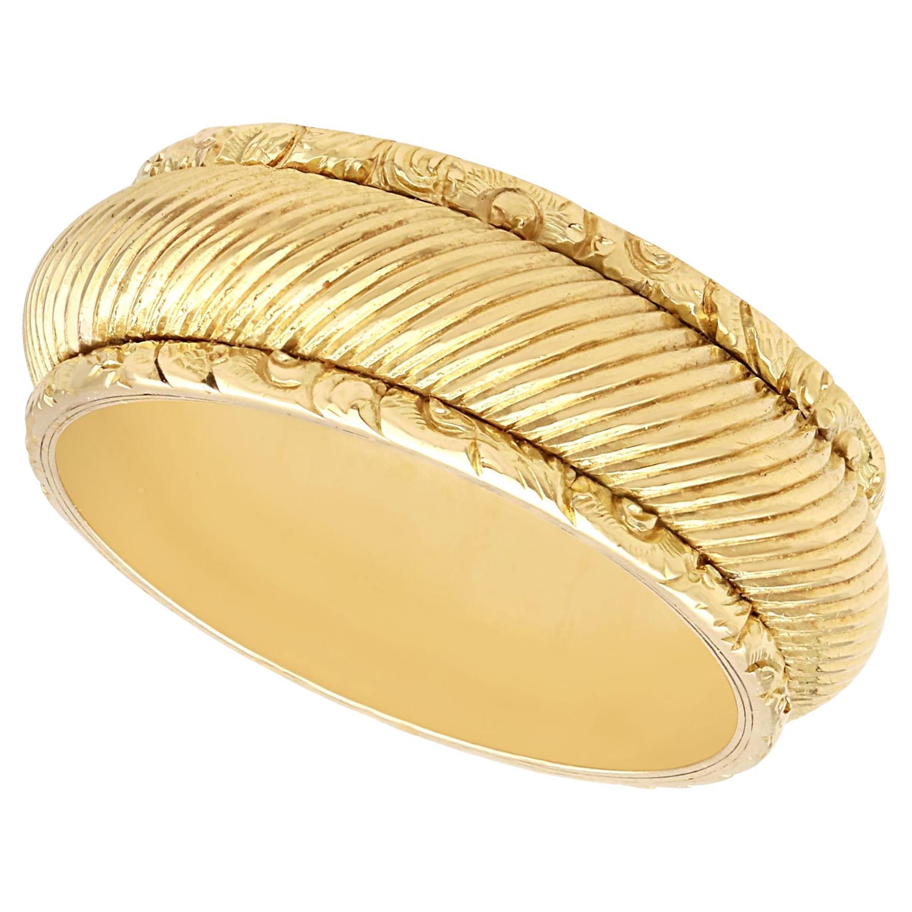 Antiker 14k Gelbgold Ehering / Ring Circa 1820 im Angebot