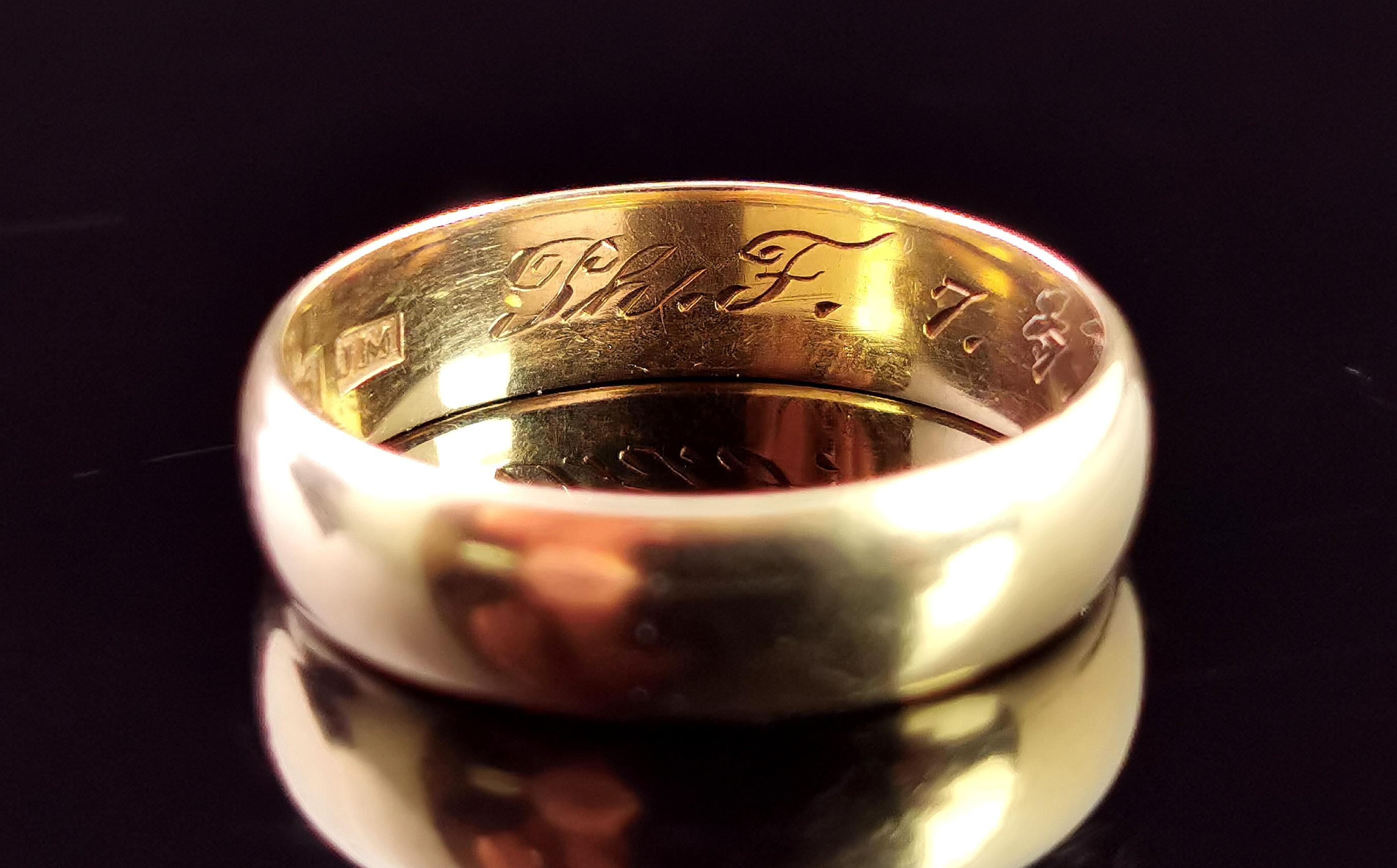 antique gold wedding band