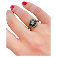 Antique Old Mine Cut Diamond Gold Ring