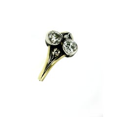Antique 1.50 Carat Diamond Gold Ring