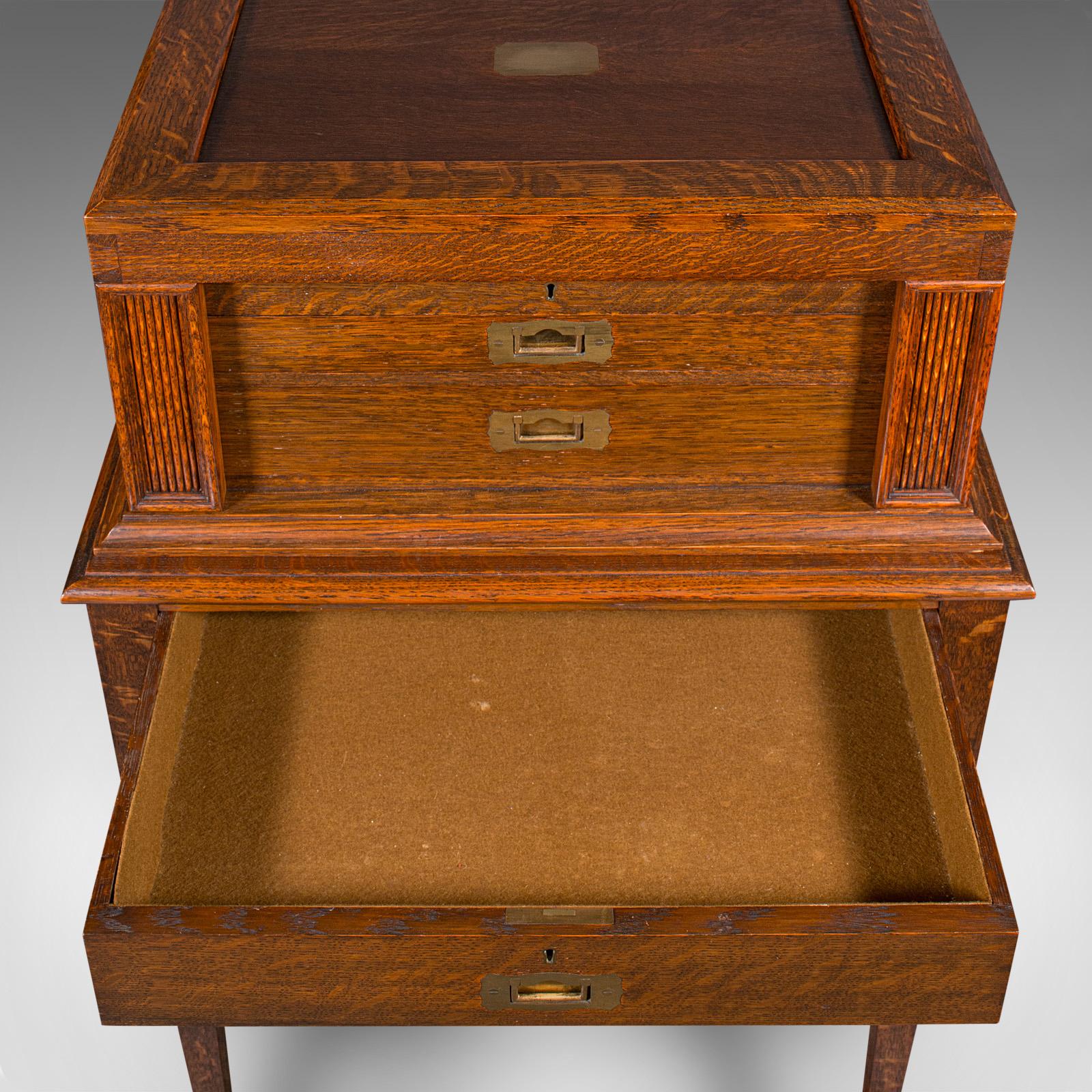 Antique 154pc Canteen On Stand, English, Oak, Mappin & Webb, Cutlery, Edwardian For Sale 6