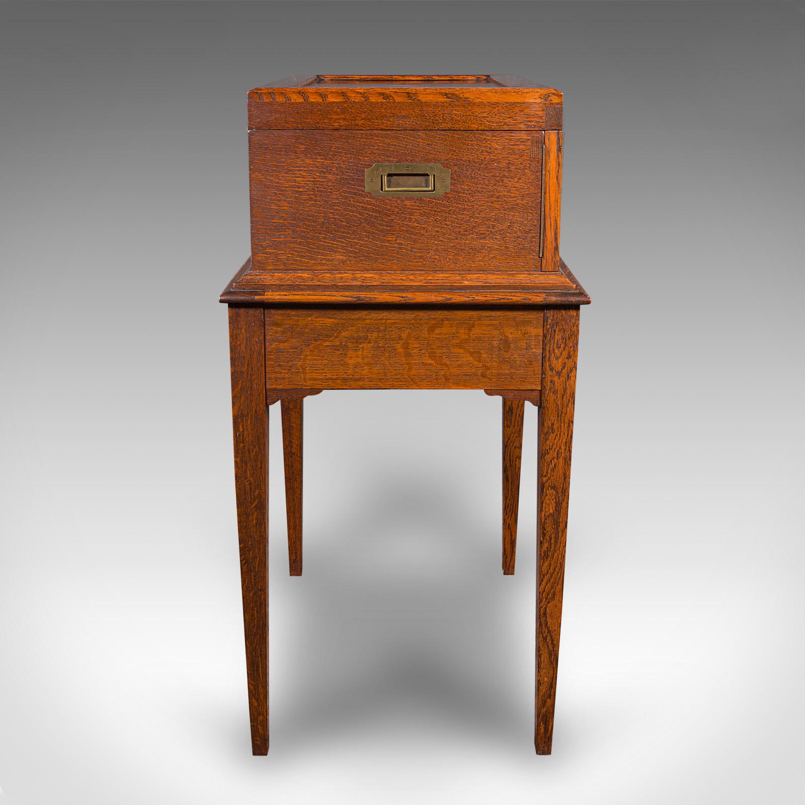 Antique 154pc Canteen On Stand, English, Oak, Mappin & Webb, Cutlery, Edwardian In Good Condition For Sale In Hele, Devon, GB