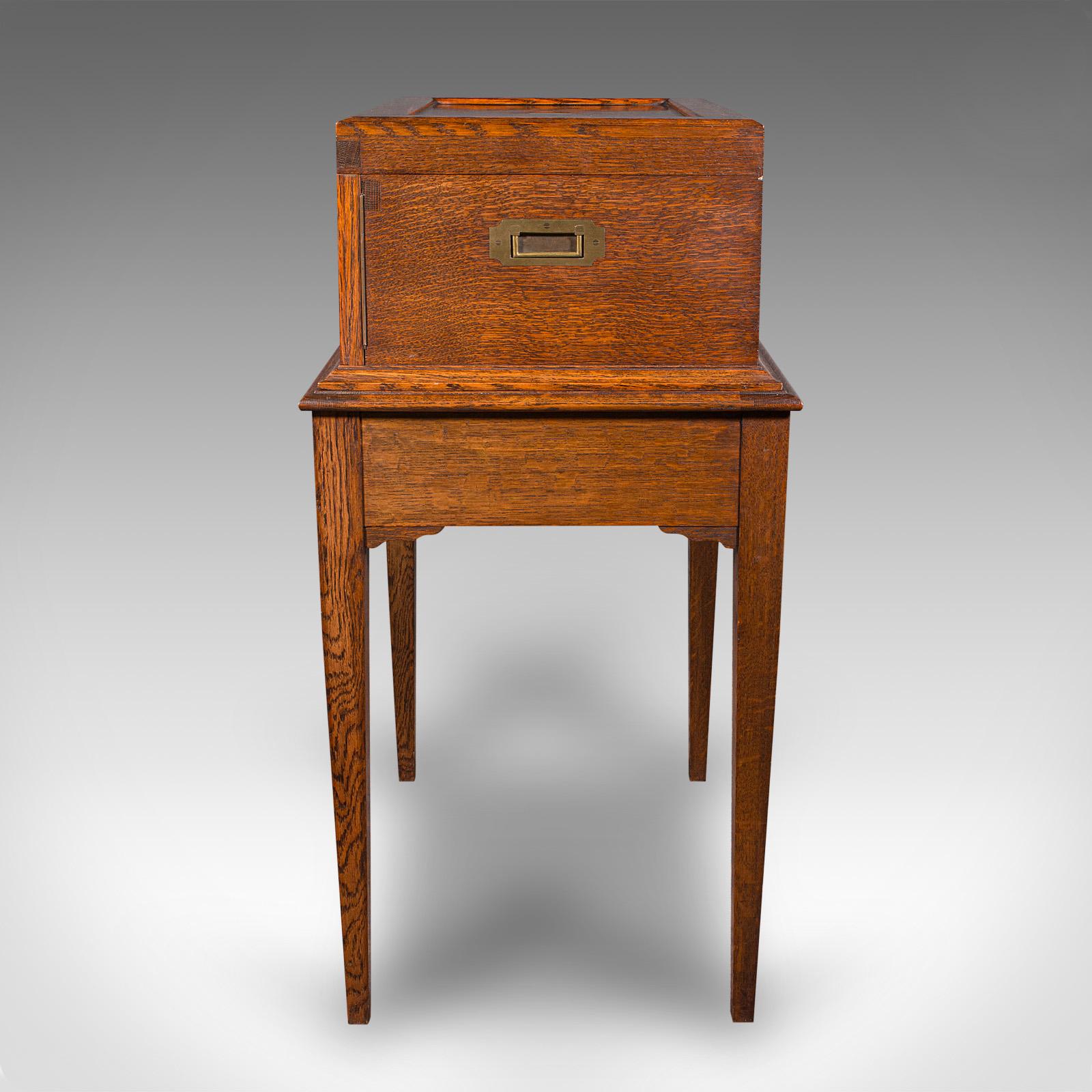 Antique 154pc Canteen On Stand, English, Oak, Mappin & Webb, Cutlery, Edwardian For Sale 1