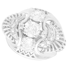 Antique 1.59ct Diamond and Platinum Dress Ring