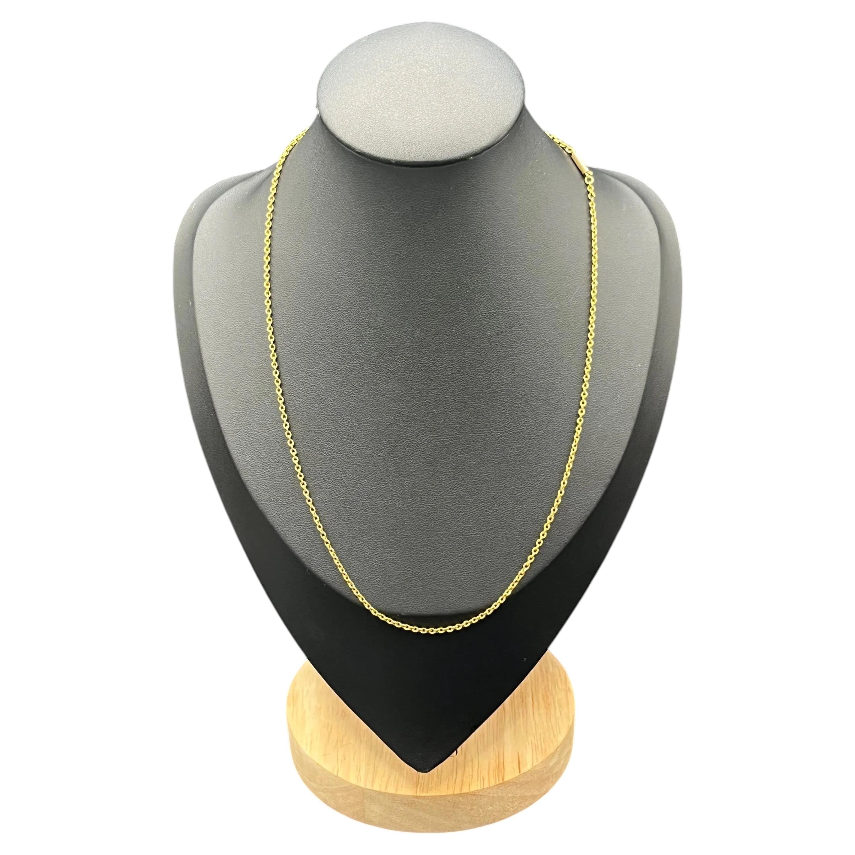 Antique 15ct Gold 17.5 Inch Edwardian Belcher Link Necklace