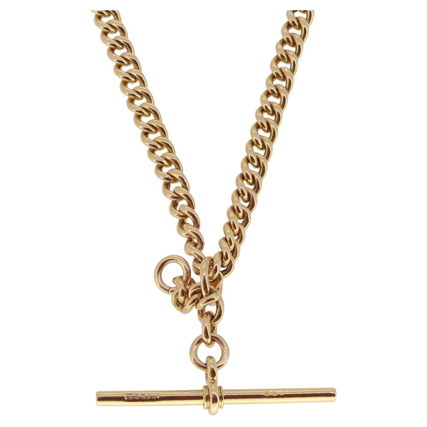 Antique 15ct Gold Albert Chain Necklace