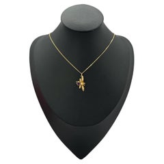 Antique 15ct Gold, Edwardian Amethyst & Pearl Fly/Bug Pendant Necklace