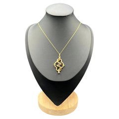 Antique 15ct Gold, Edwardian, Amethyst, Peridot & Seed Pearl Suffragette Pendent