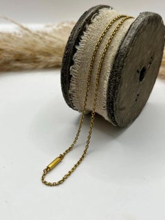 Antique 15ct Gold Edwardian Belcher Link Chain Necklace 16inches