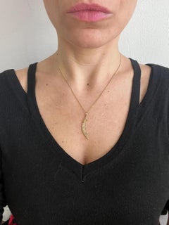 Antique 15ct Gold, Edwardian Pearl Crescent Moon Pendant