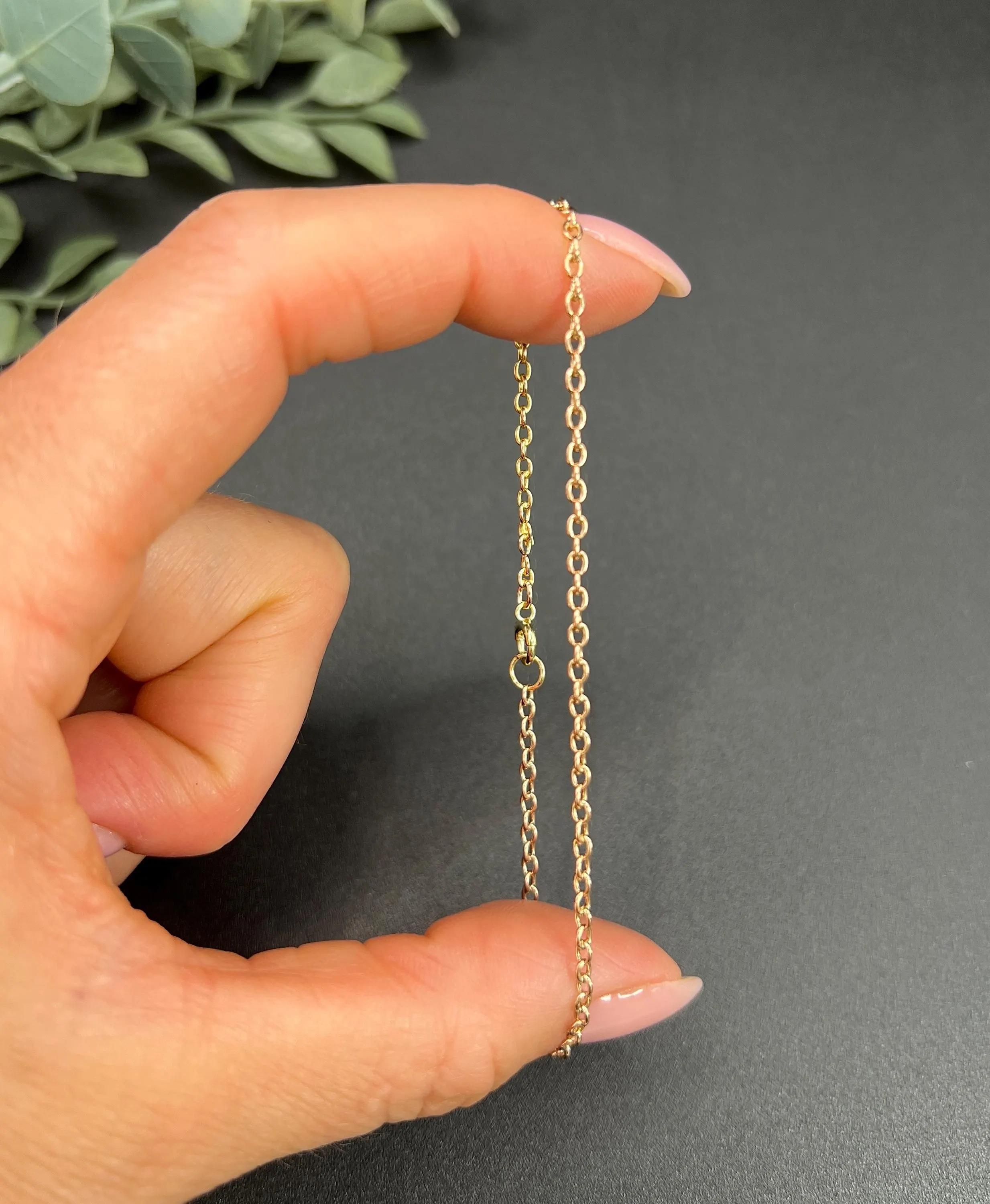 da uomo o donna Bracciale antico in oro 15 ct. con chiusura ad anello eduardiano A Link in vendita