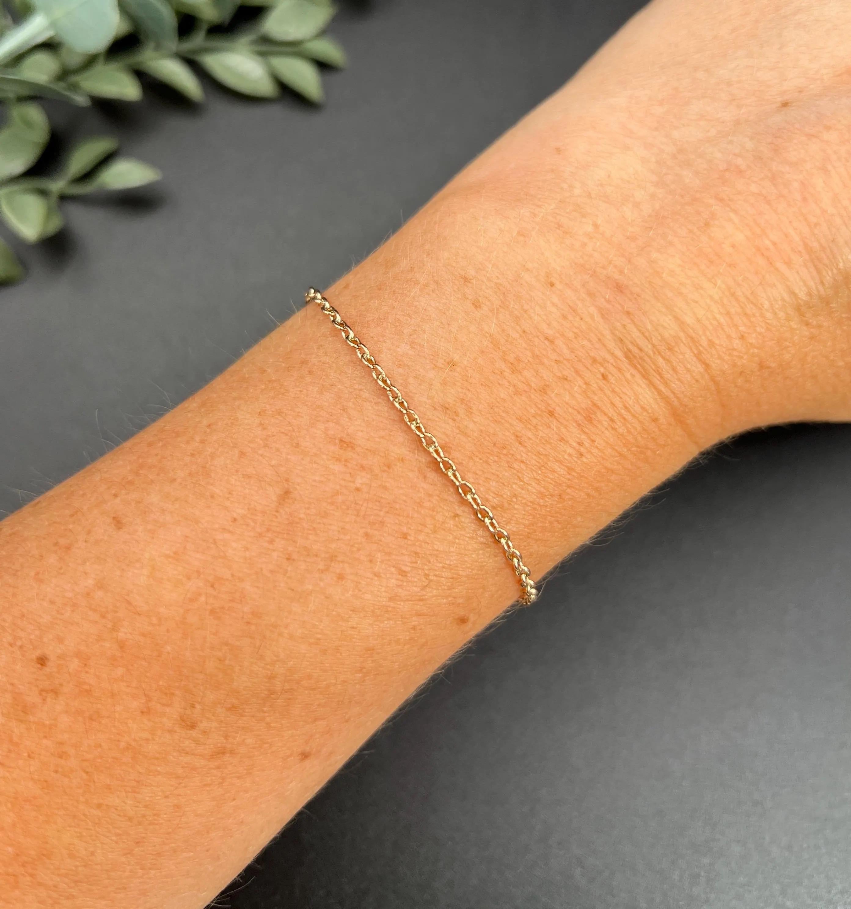 Bracciale antico in oro 15 ct. con chiusura ad anello eduardiano A Link in vendita 4