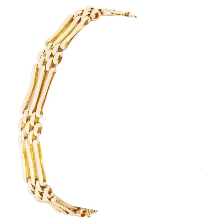 Antique 15ct Gold Gate Bracelet, c.1900s