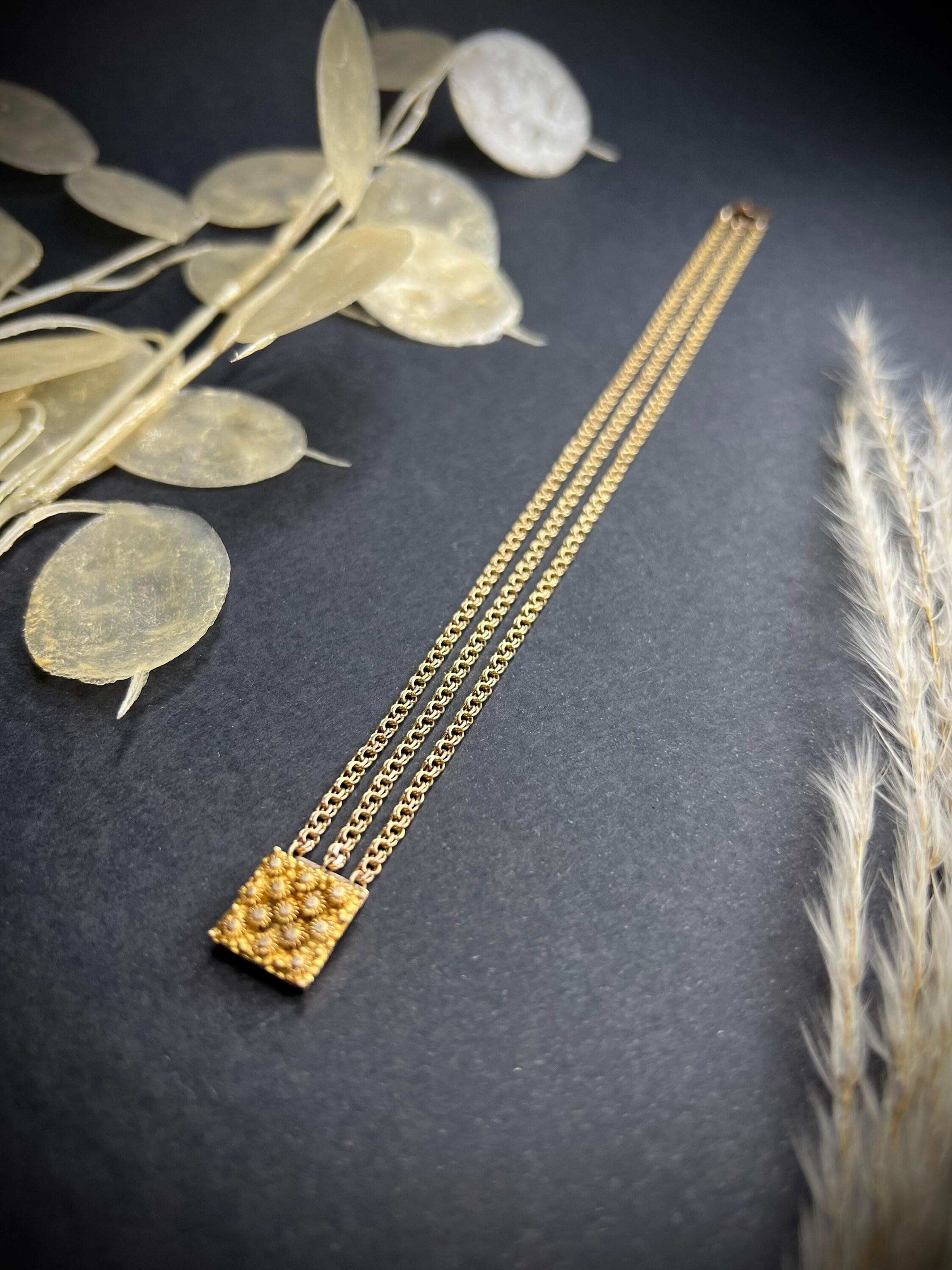 Antikes georgianisches Cantanile-Kettenarmband aus 15 Karat Gold im Angebot 6