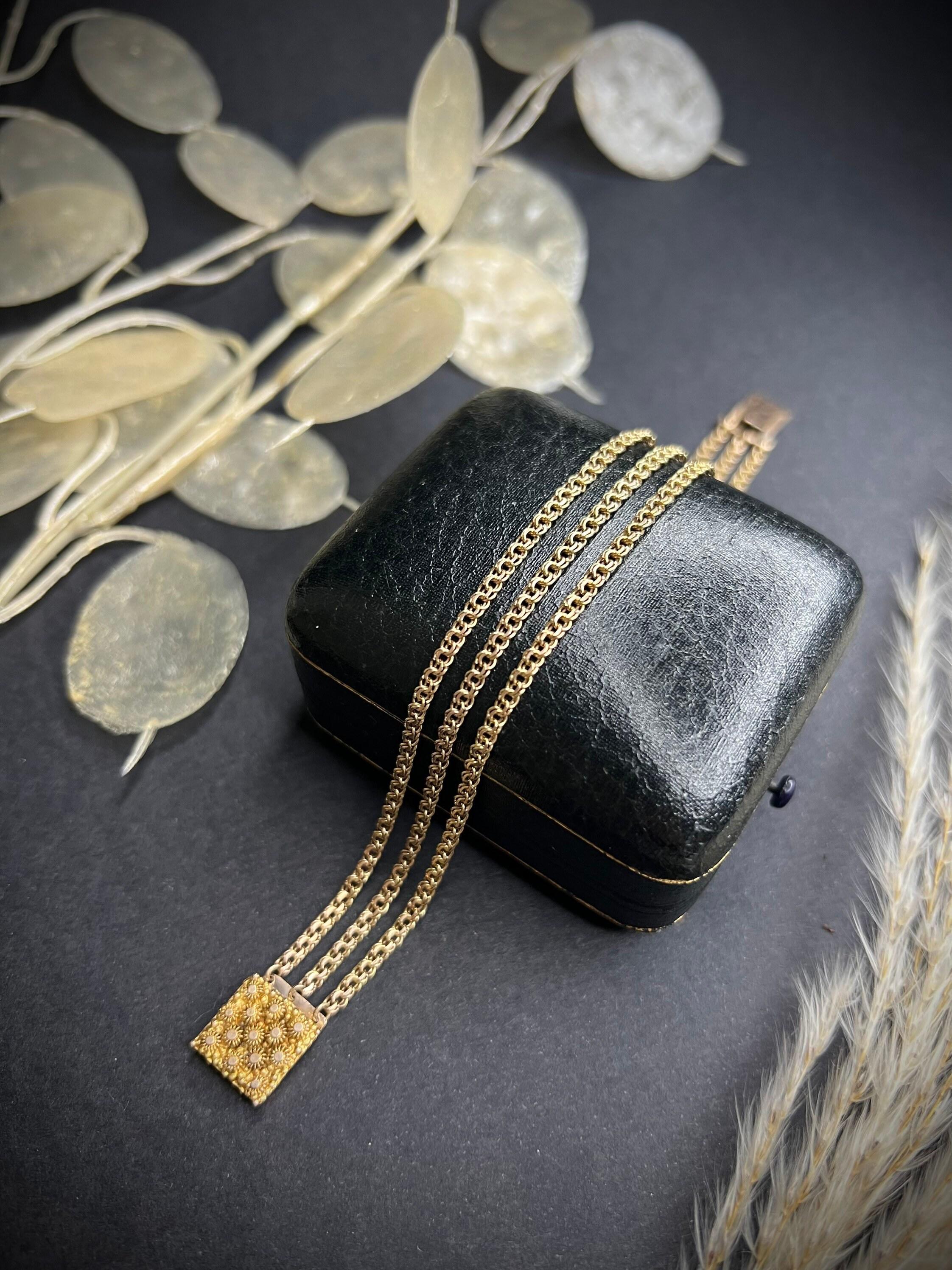 Antikes georgianisches Cantanile-Kettenarmband aus 15 Karat Gold im Angebot 4