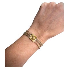 Bracelet Cantanile géorgien ancien en or 15 carats