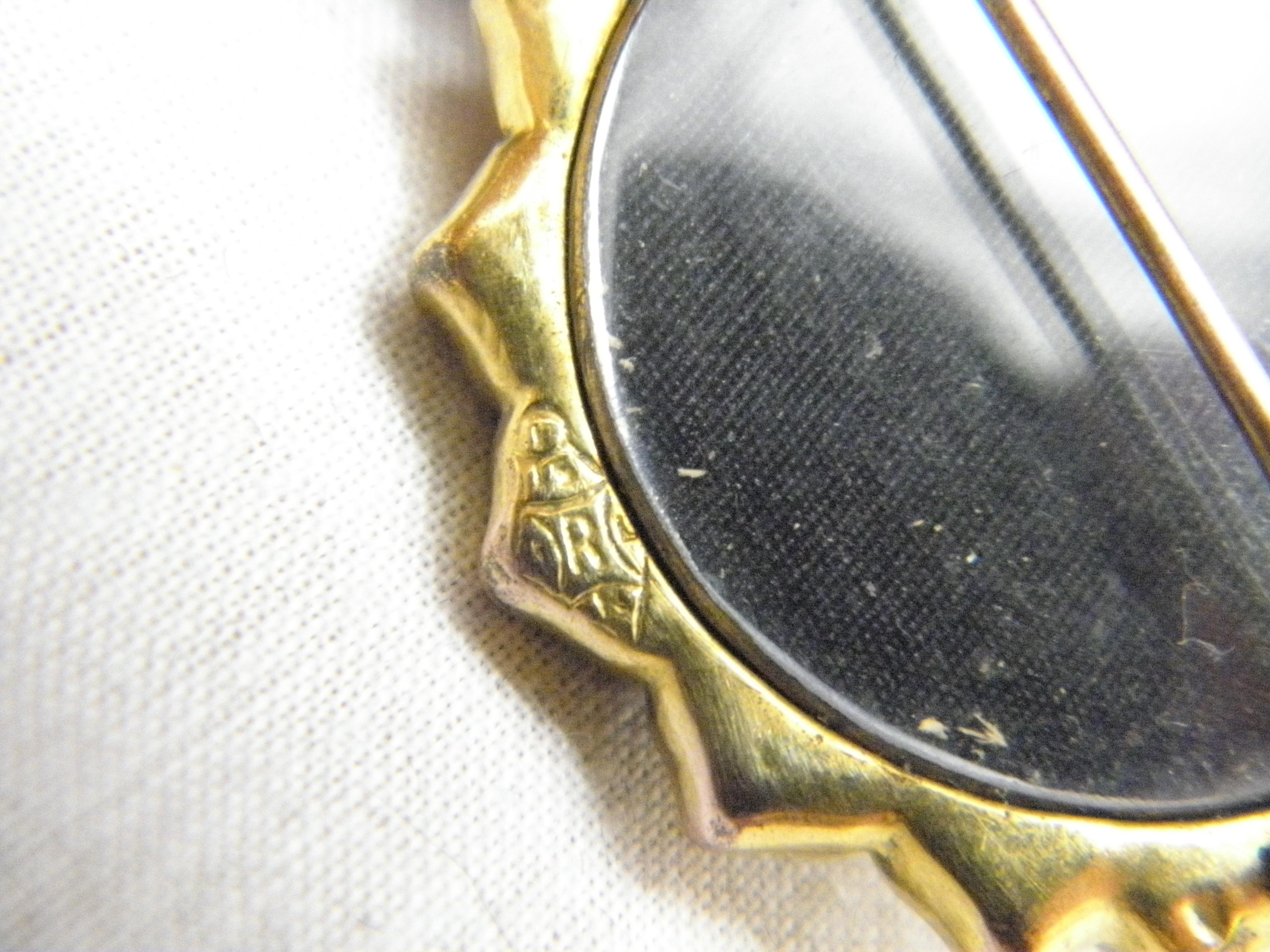 Antique 15ct Gold Locket Photo Target Brooch Pin c1810 Heavy 10g 625 Purity For Sale 5