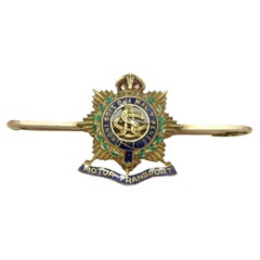 Antique Broche en or 15ct de l'Ordre de la Jarretière c1900 625 Pureté Victorien
