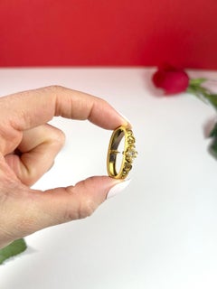 Antique 15ct Gold Pearl and Diamond Victorian Scarf Pin