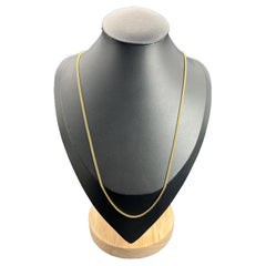 Antike 15ct Gold viktorianischen feinen Kandare Link 19 1/4 Zoll Kette, Bolzen Ring Clasp