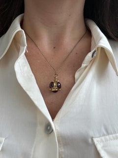 Antique 15ct Gold, Victorian Garnet Orb Pendant