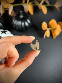 Antique 15ct Gold Victorian Heart Padlock Pendant/Clasp
