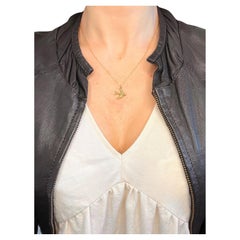 Antique 15ct Gold Victorian Pearl Swallow Pendant Necklace
