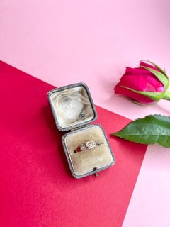 Antique 15ct Gold Victorian Ruby, Diamond & Pearl Ring