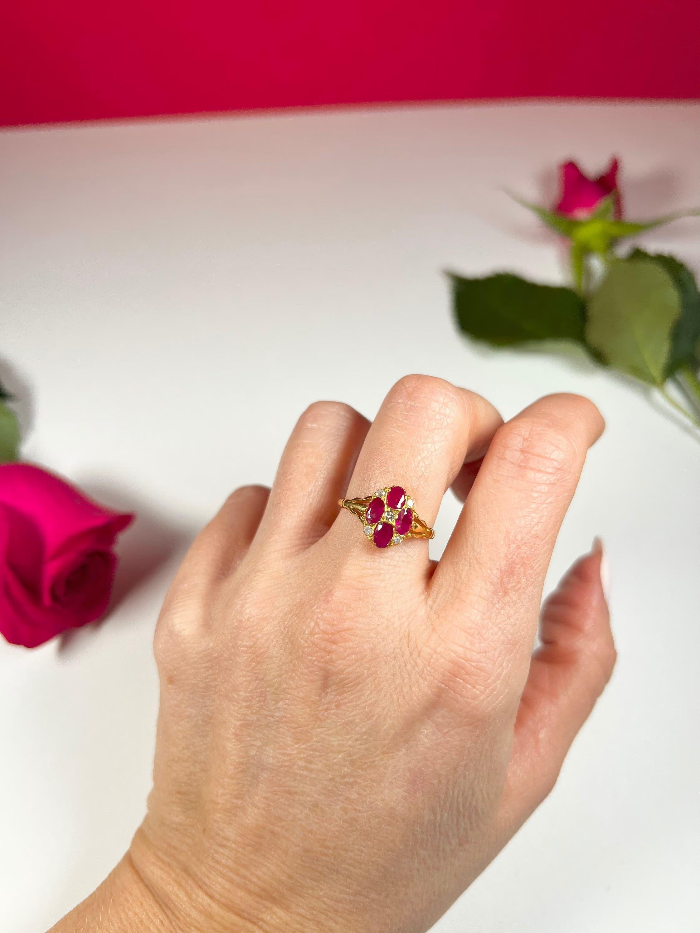 victorian antique ruby rings