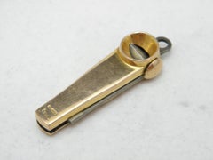 Antique 15ct Rose Gold Heavy Cigar Cutter 625 Purity 17.4g c1891 Chester Fob