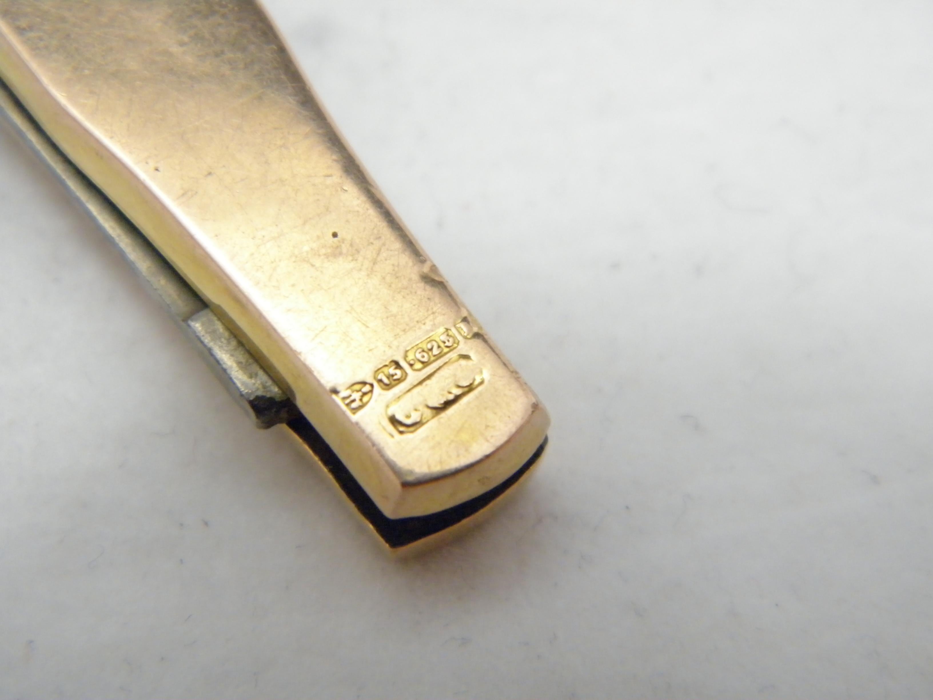 Victorian Antique 15ct Rose Gold Heavy Cigar Cutter 625 Purity 17.4g c1891 Chester Fob For Sale