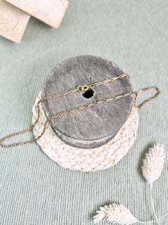 Antique 15ct Rose Gold Victorian Paper Clip Link Chain Necklace