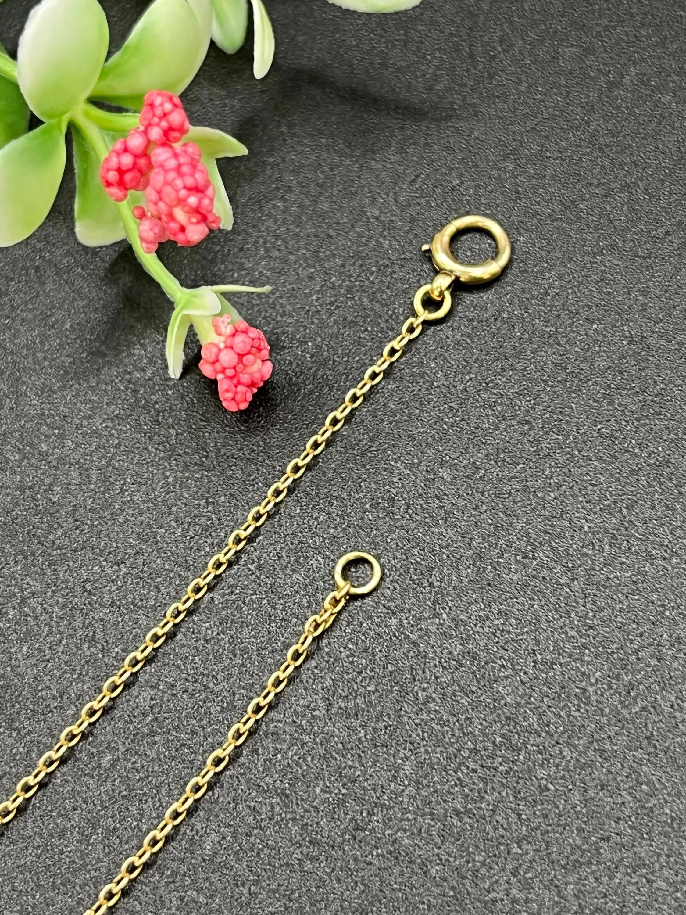 Antica catena a maglie Belcher in oro giallo 15ct, 19 pollici, Circa 1900 in vendita 4