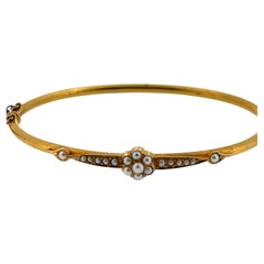 Antiker Armreif / Armband aus 15 Karat Gelbgold