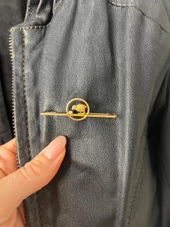 Antique 15ct Yellow Gold, Edwardian Baby Chick with Seed Pearl Egg Bar Brooch