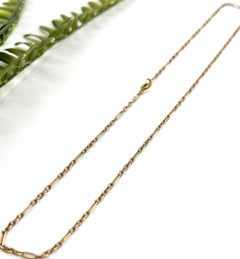 Antique 15ct Yellow Gold, Edwardian Fetter & Oval Link Chain