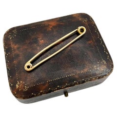 Antique 15ct Yellow Gold, Edwardian Stock Pin Brooch
