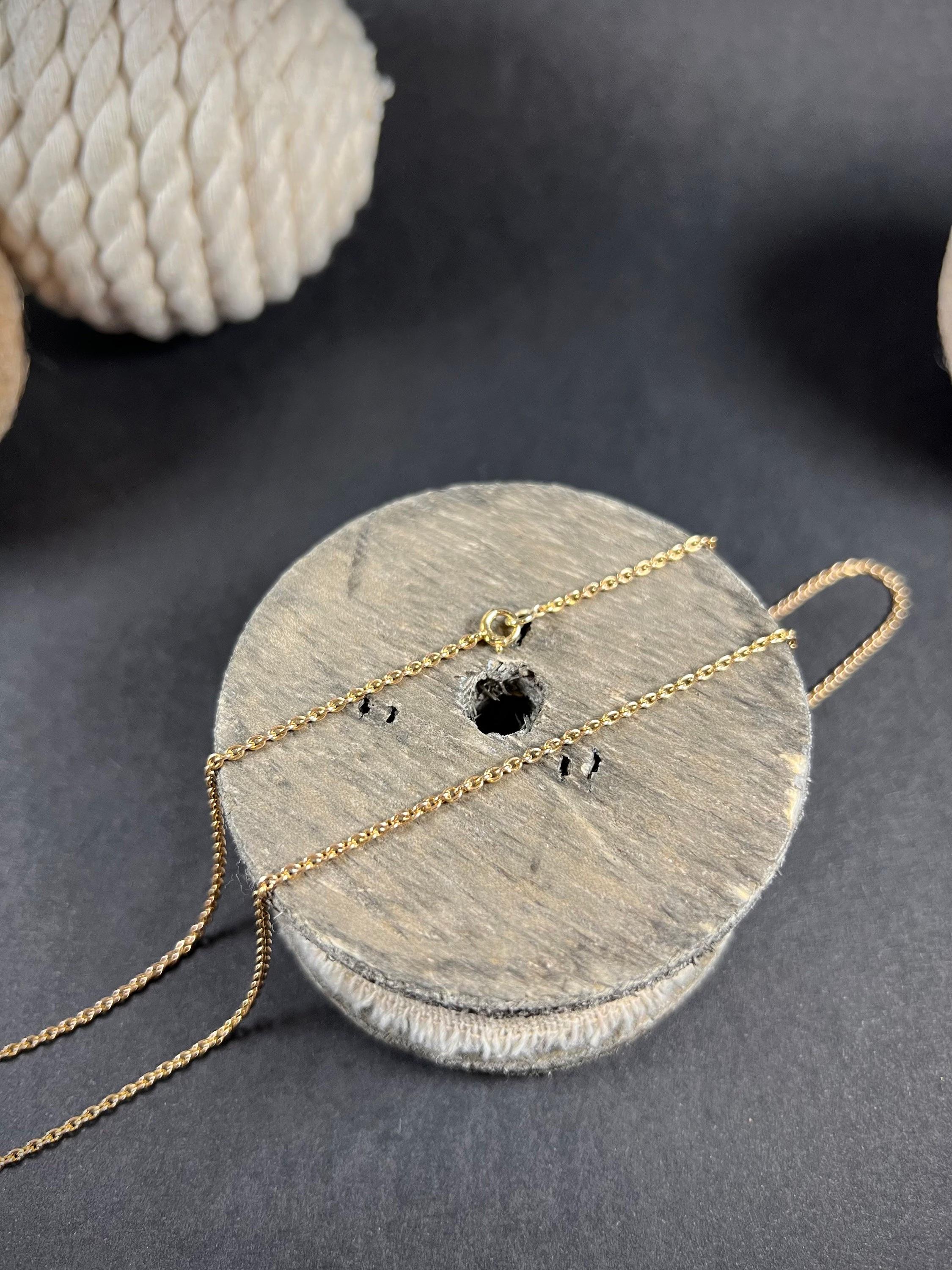 Collier à maillons édouardien ancien en or jaune 15 carats en vente 5