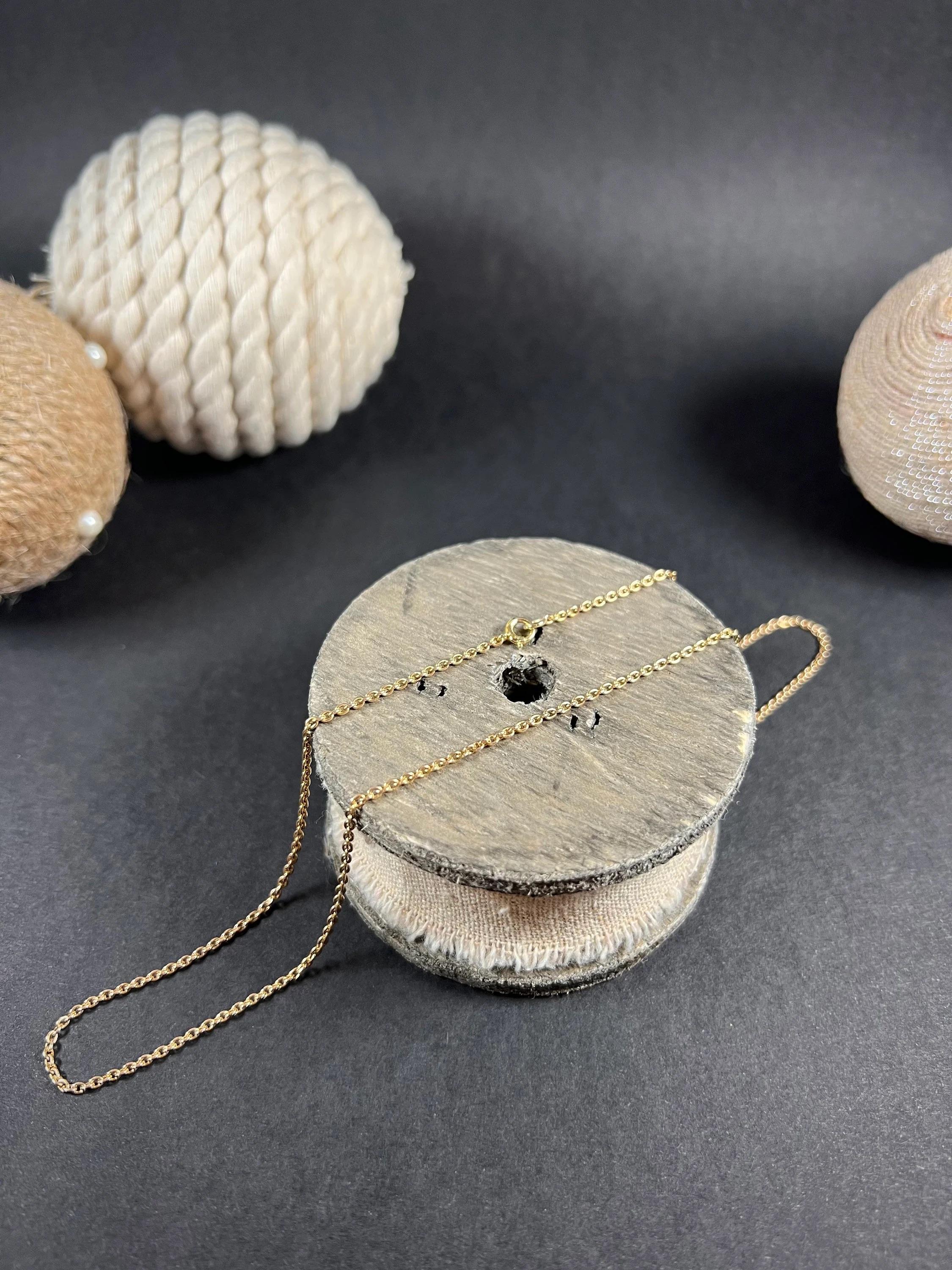 Collier à maillons édouardien ancien en or jaune 15 carats en vente 4