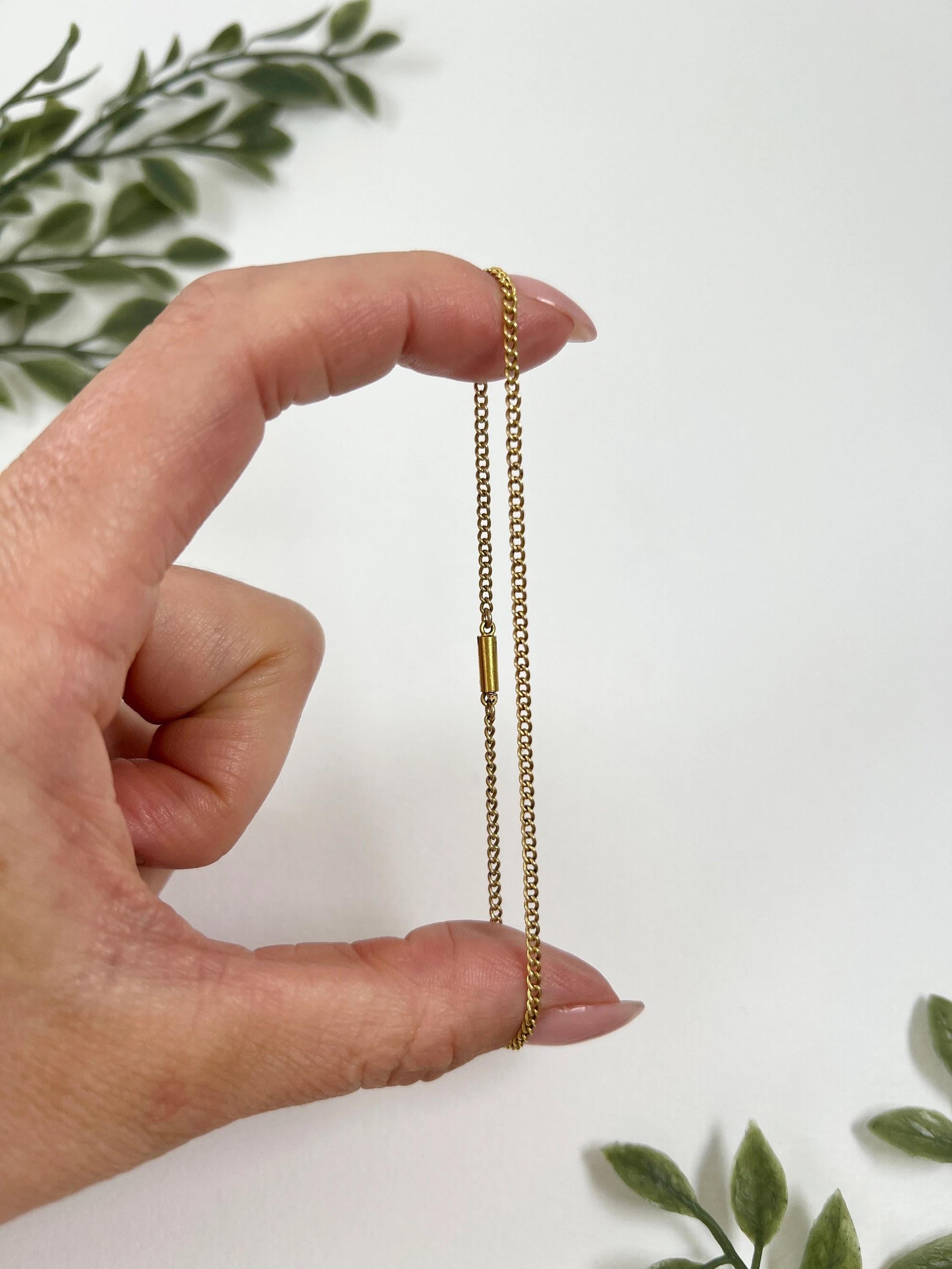 Antique 15ct Yellow Gold Victorian Curb Link Bracelet Barrel & Torpedo Claspas en vente 1