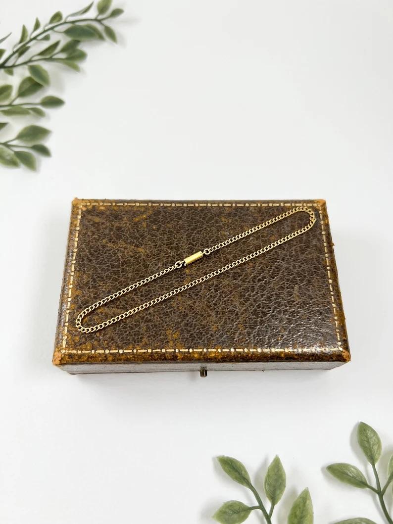 Antique 15ct Yellow Gold Victorian Curb Link Bracelet Barrel & Torpedo Claspas en vente 4