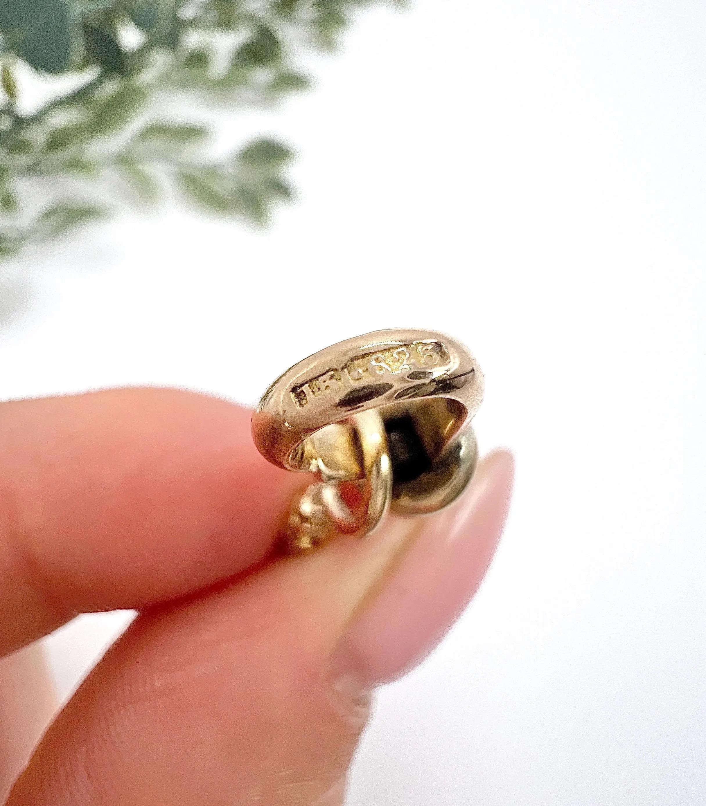 Antique 15ct Yellow Gold, Victorian era Snake Link Bracelet with Swivel Clasp For Sale 1