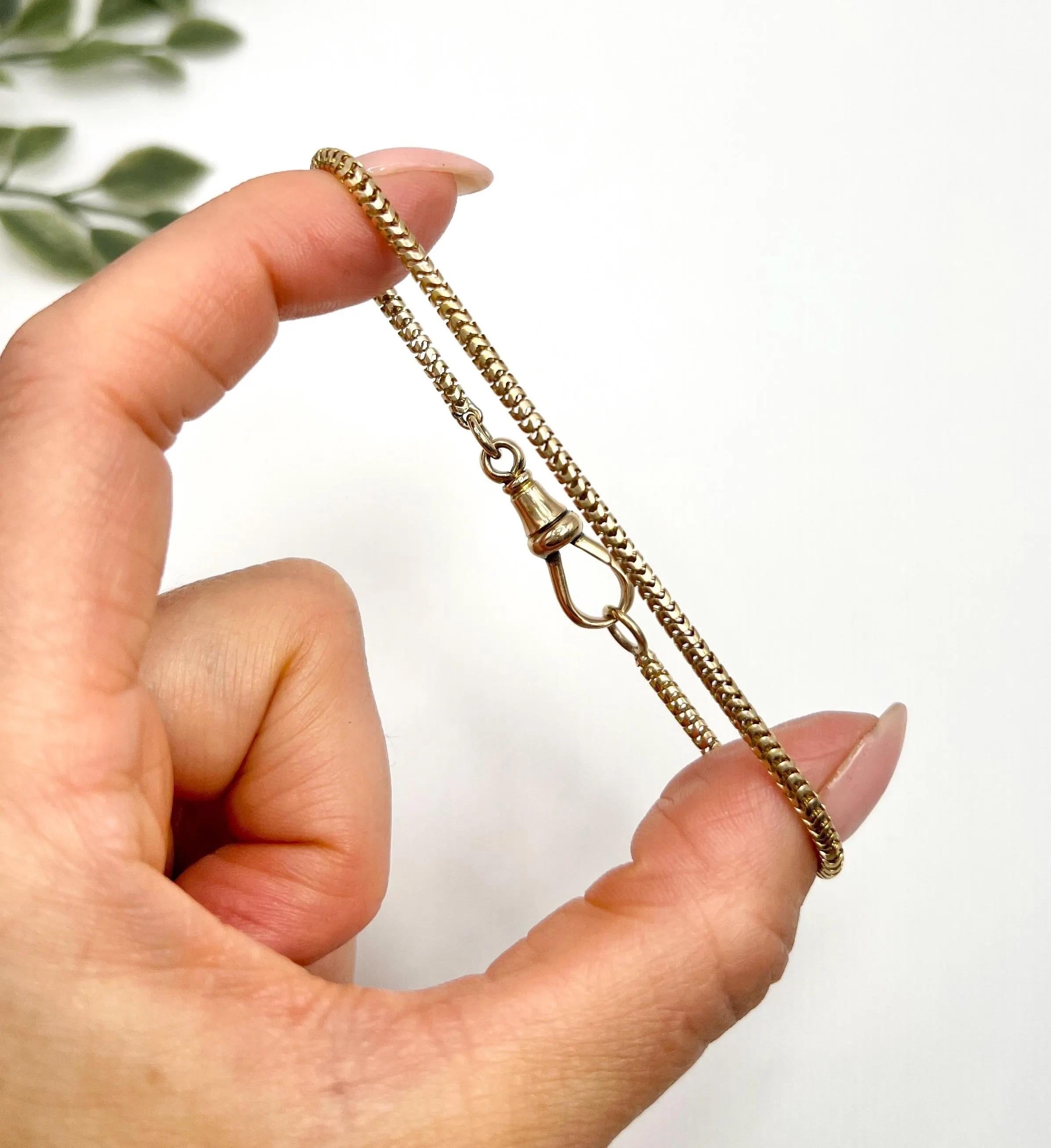Antique 15ct Yellow Gold, Victorian era Snake Link Bracelet with Swivel Clasp For Sale 3
