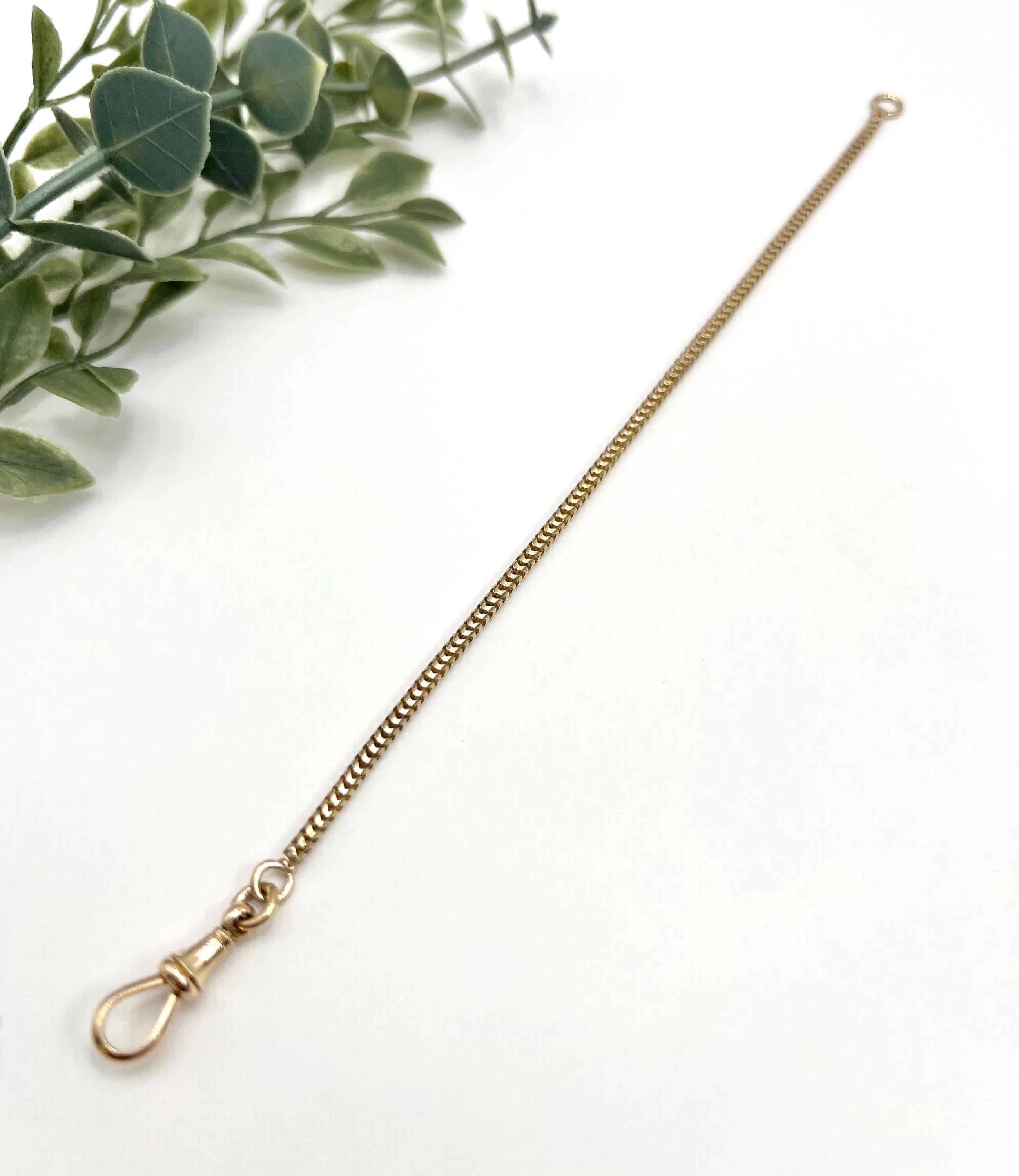 Antique 15ct Yellow Gold, Victorian era Snake Link Bracelet with Swivel Clasp in vendita 2
