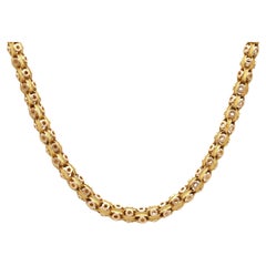Antique 15k Yellow Gold Chain Necklace Circa 1870