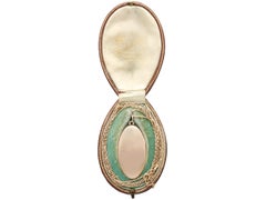 Antique 15k Yellow Gold Locket Pendant Circa 1900