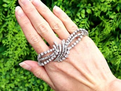 Antique 16 Carat Diamond and Platinum Bracelet