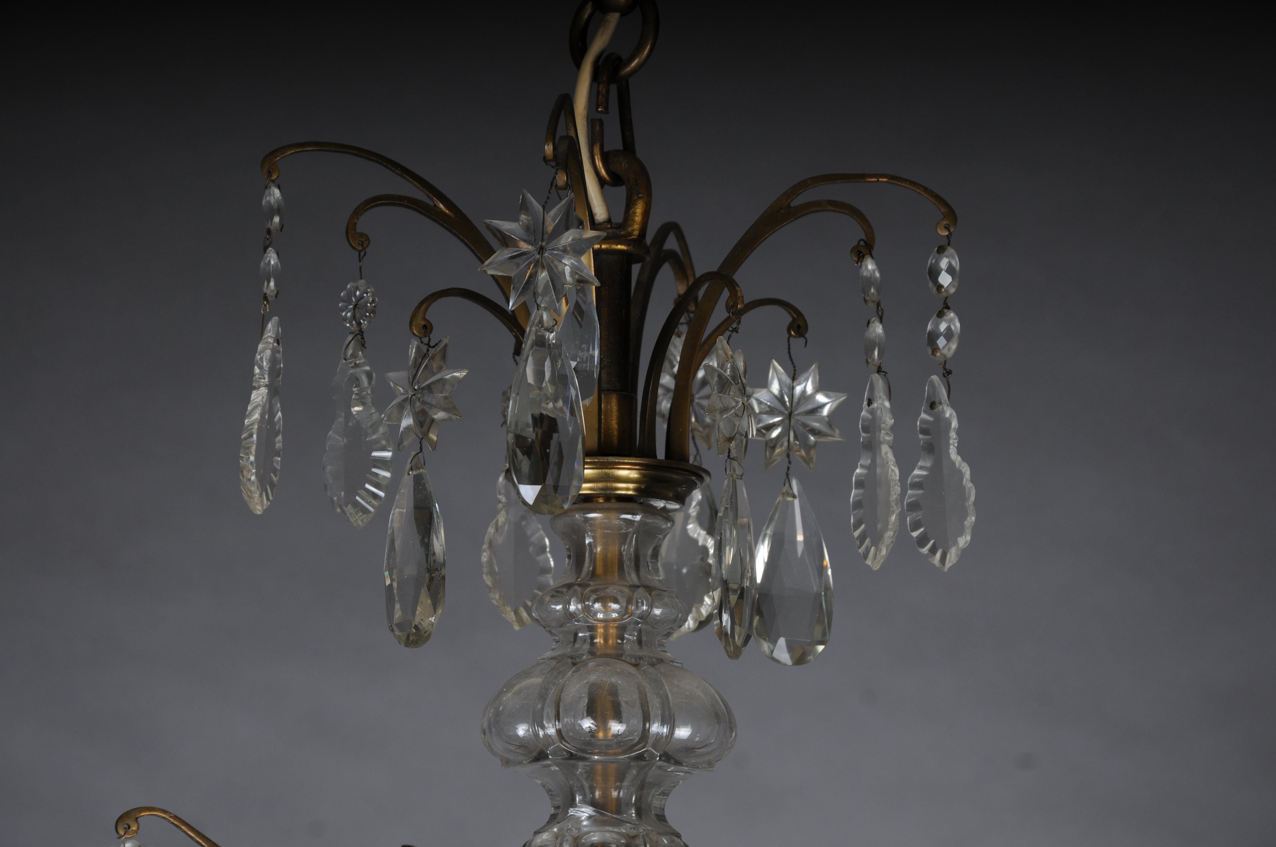 Francese Antico lampadario di cristallo francese a 16 luci, 1930 circa, barocco/Louis XV in vendita