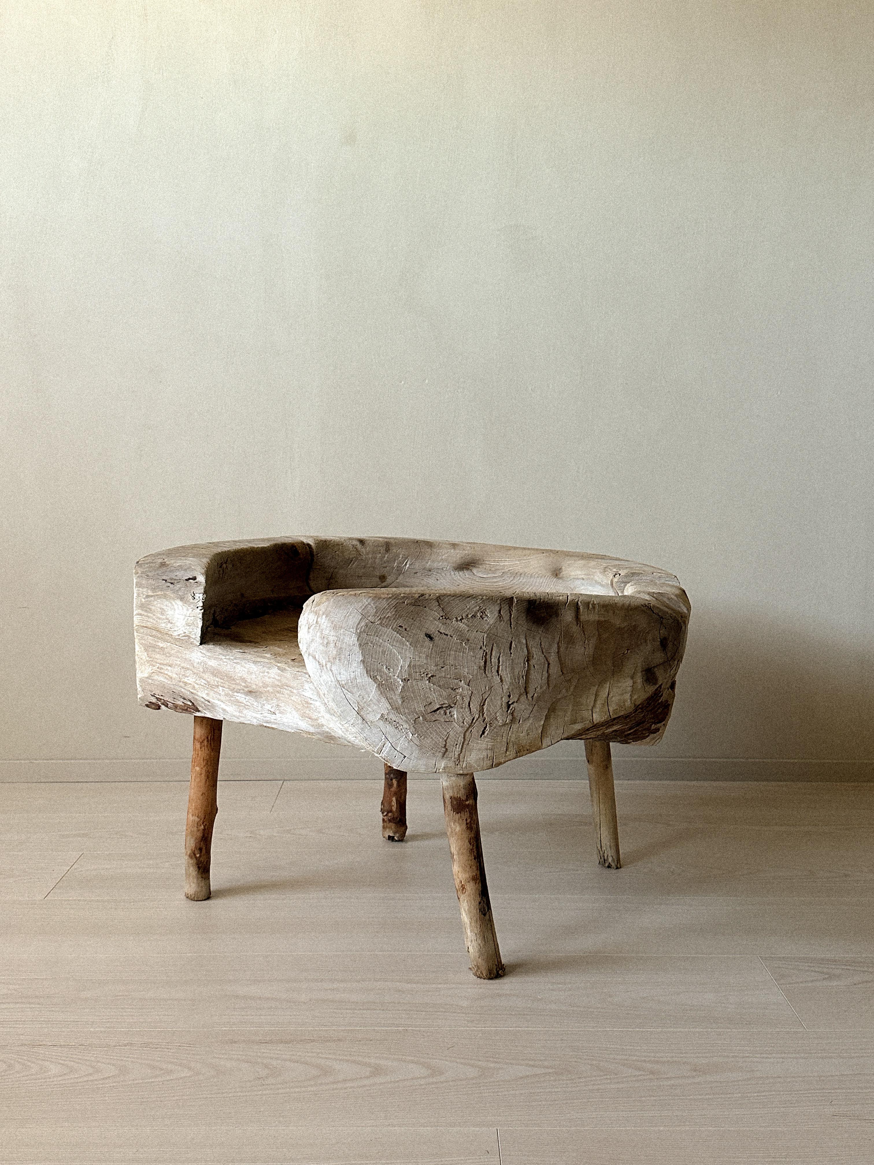 Norwegian Antique 1600s Primitive Side Table, Scandinavian Wabi Sabi