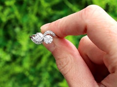 Anello antico con diamante e platino da 1.63 carati
